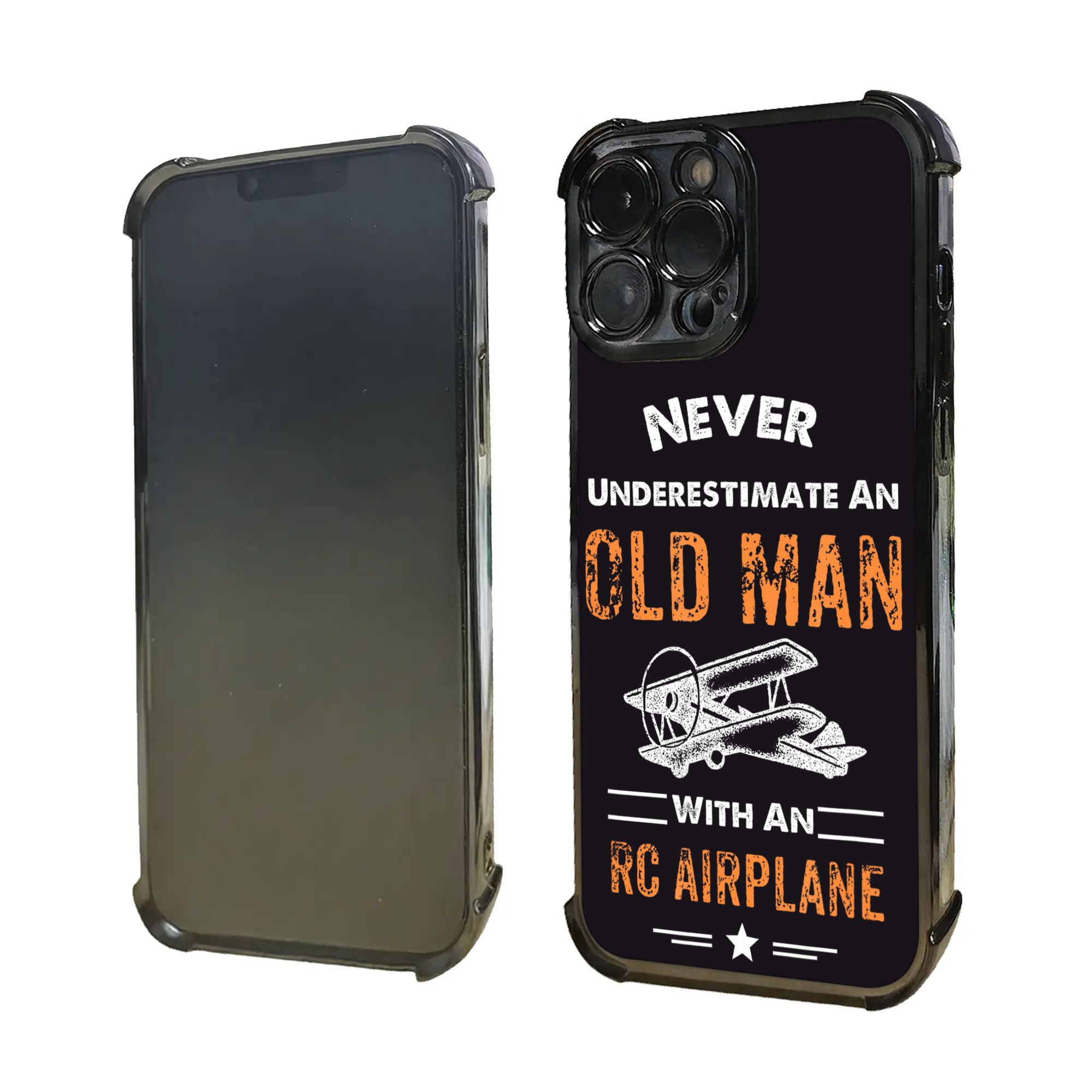 Never Underestimate An Old Man - Phone Cases Arc recension och pris