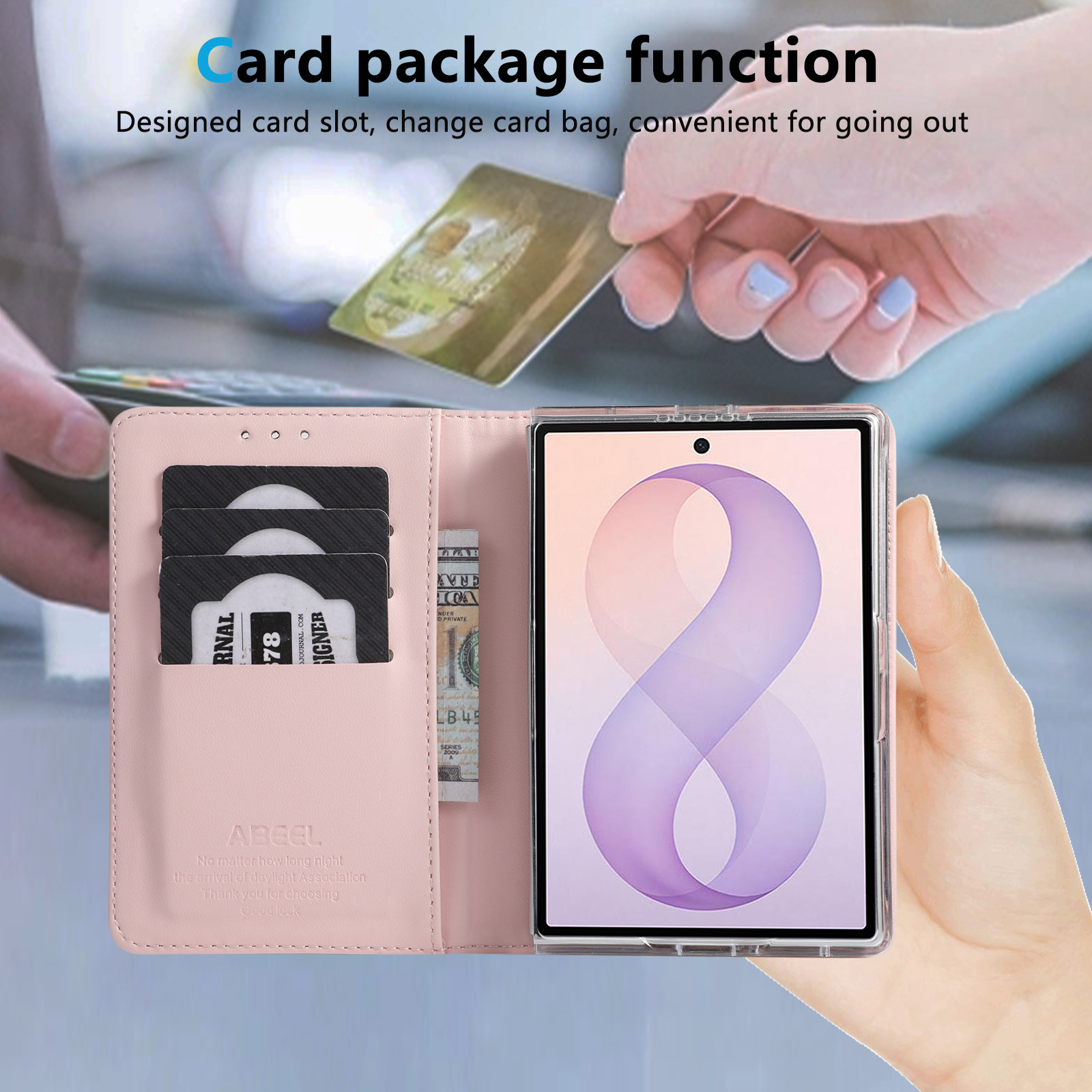 Flip Cards Solt Wallet Skin Fe - Card Holder Slim Case recension och pris
