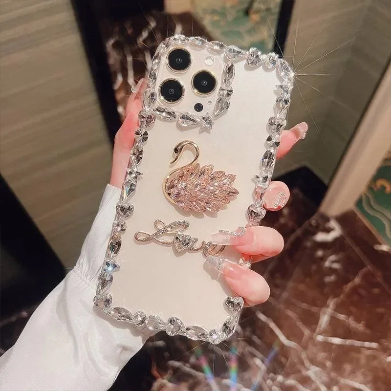 Diamond Love Crystal Swan Phon - Phone Cases Arc recension och pris