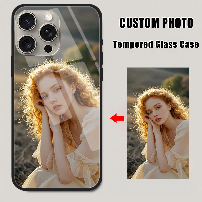 Custom Tempered Glass Case for - Phone Cases Personalised recension och pris