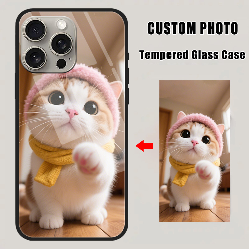 Custom Tempered Glass Case for - Phone Cases Personalised recension och pris