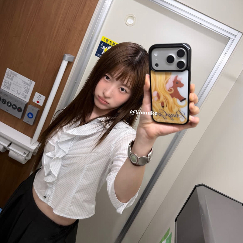 Korean Ins Retro Cute Long Hai - Phone Cases Korean recension och pris