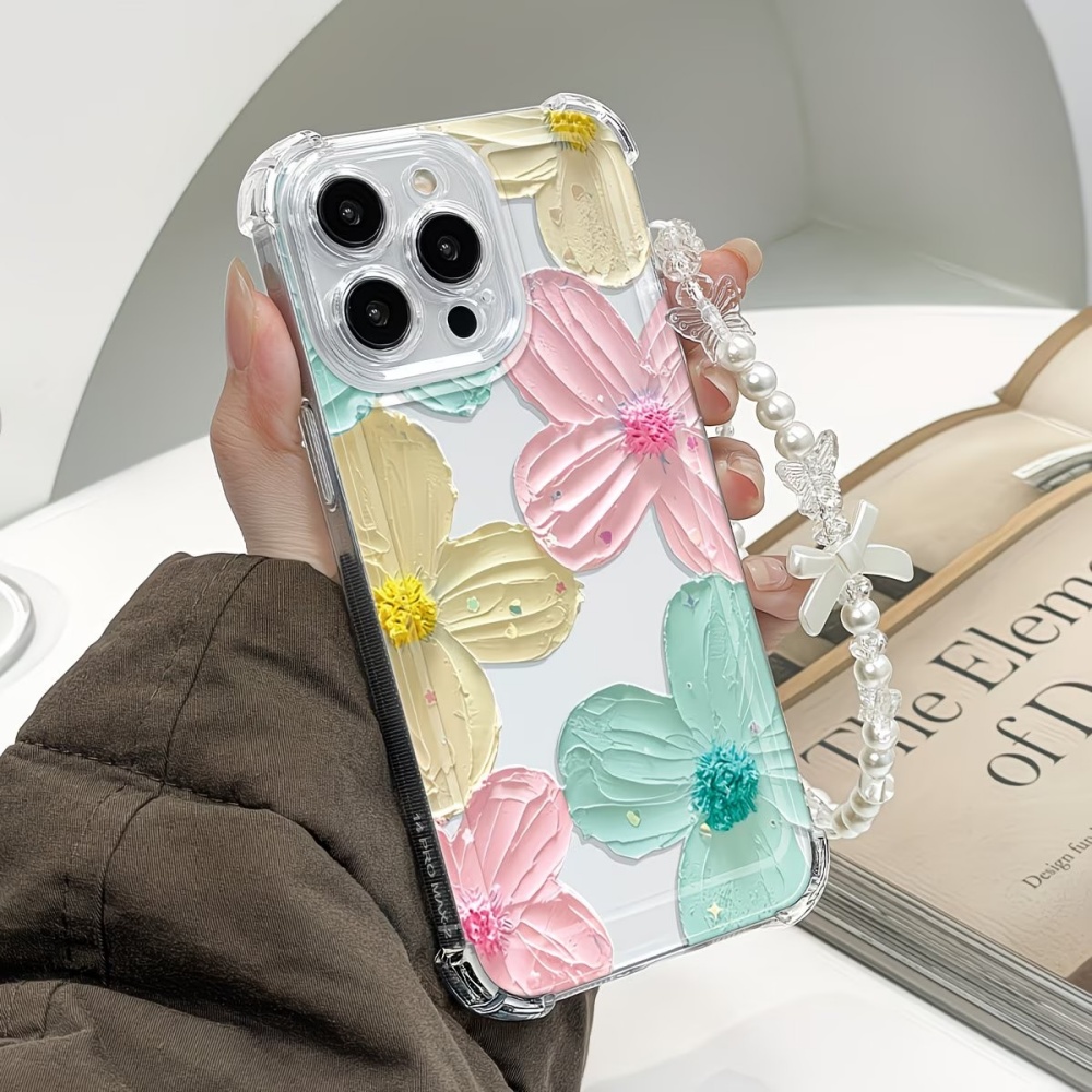 Colorful Flower Clear TPU 4-Co - Phone Cases Drop Proof recension och pris