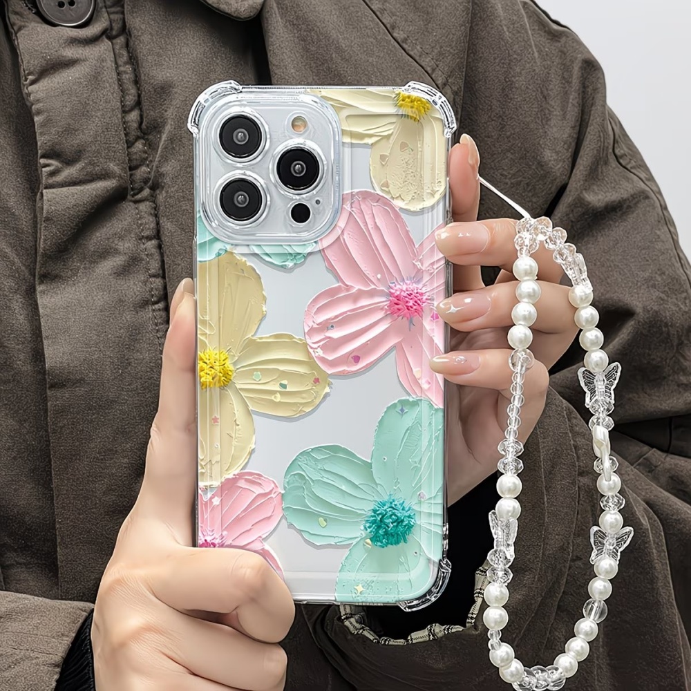Colorful Flower Clear TPU 4-Co - Phone Cases Drop Proof recension och pris