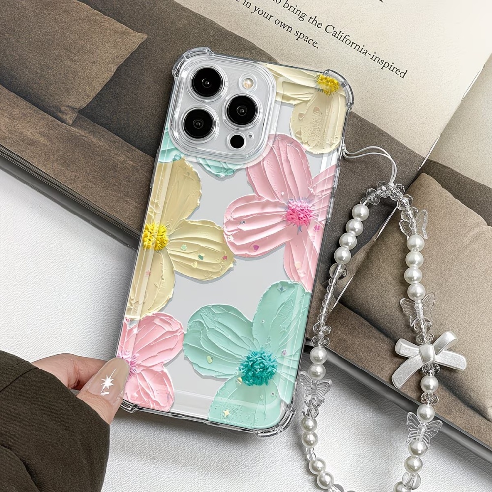 Colorful Flower Clear TPU 4-Co - Phone Cases Drop Proof recension och pris
