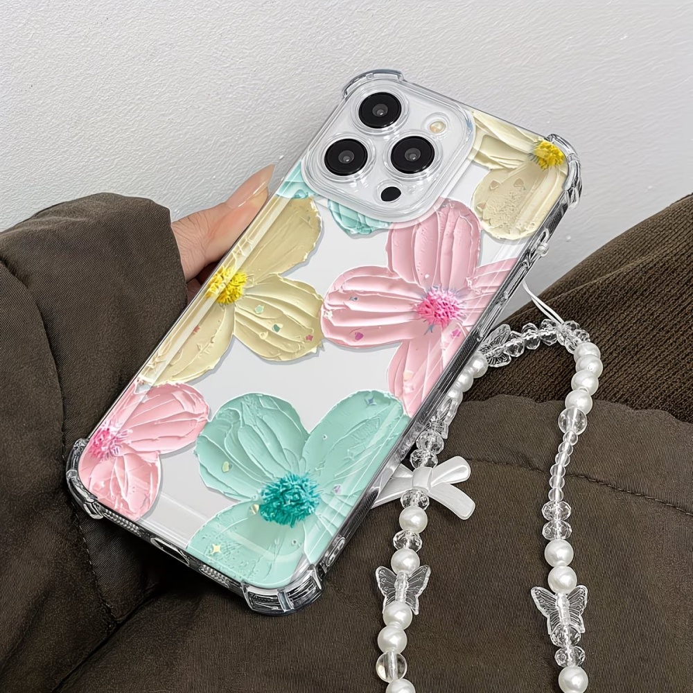 Colorful Flower Clear TPU 4-Co - Phone Cases Drop Proof recension och pris