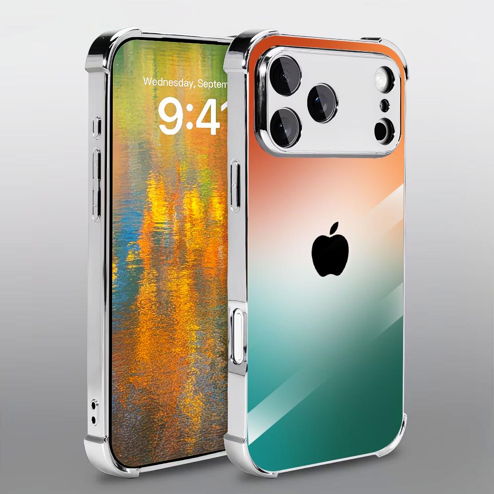 Orange green gradient Tempered - Phone Cases Orange recension och pris