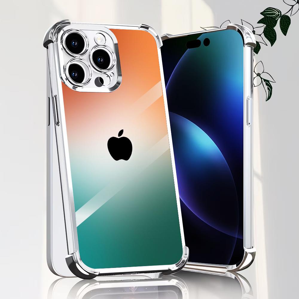 Orange green gradient Tempered - Phone Cases Orange recension och pris