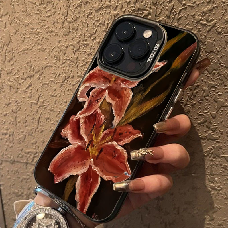 Oil Painting Lily Flower Retro - Phone Cases Drop Proof recension och pris