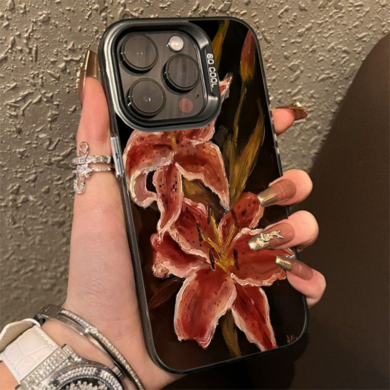 Oil Painting Lily Flower Retro - Phone Cases Drop Proof recension och pris