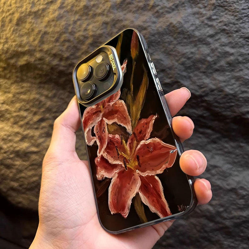Oil Painting Lily Flower Retro - Phone Cases Drop Proof recension och pris