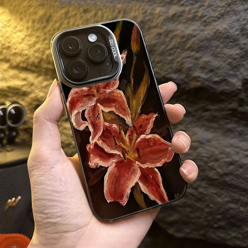 Oil Painting Lily Flower Retro - Phone Cases Drop Proof recension och pris