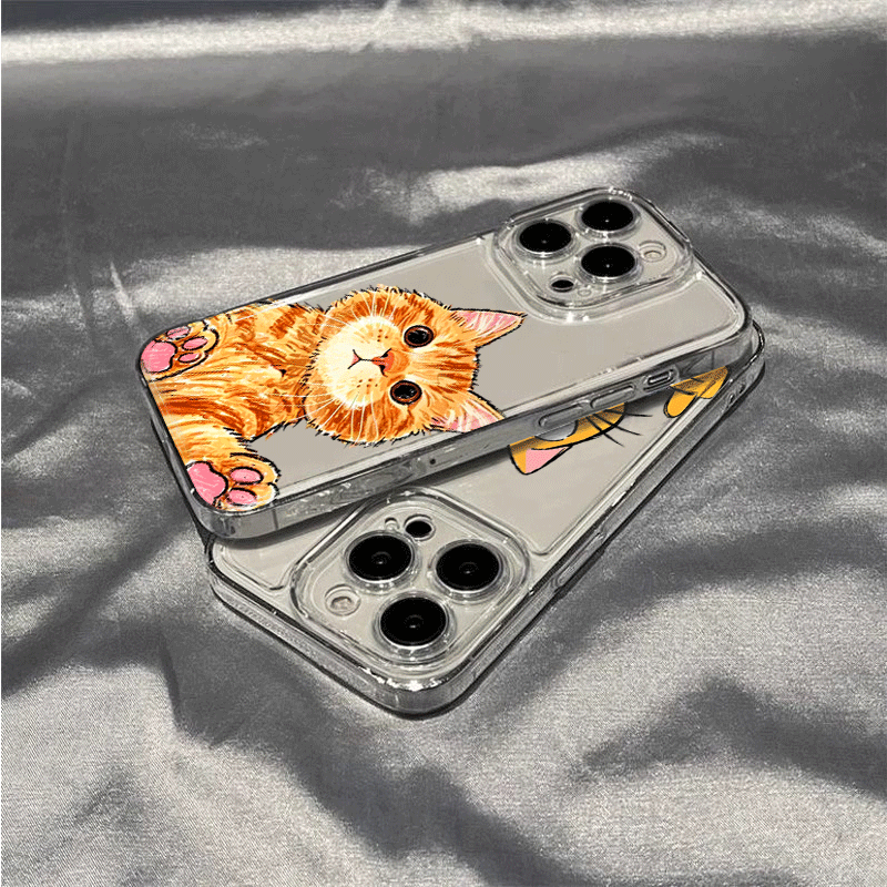 Cartoon Orange Cat Phone Case  - Phone Cases Orange recension och pris