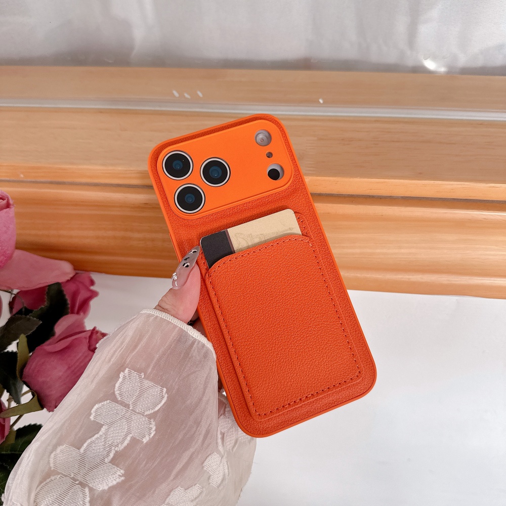 Luxury Advanced Orange Leather - Phone Cases Orange recension och pris