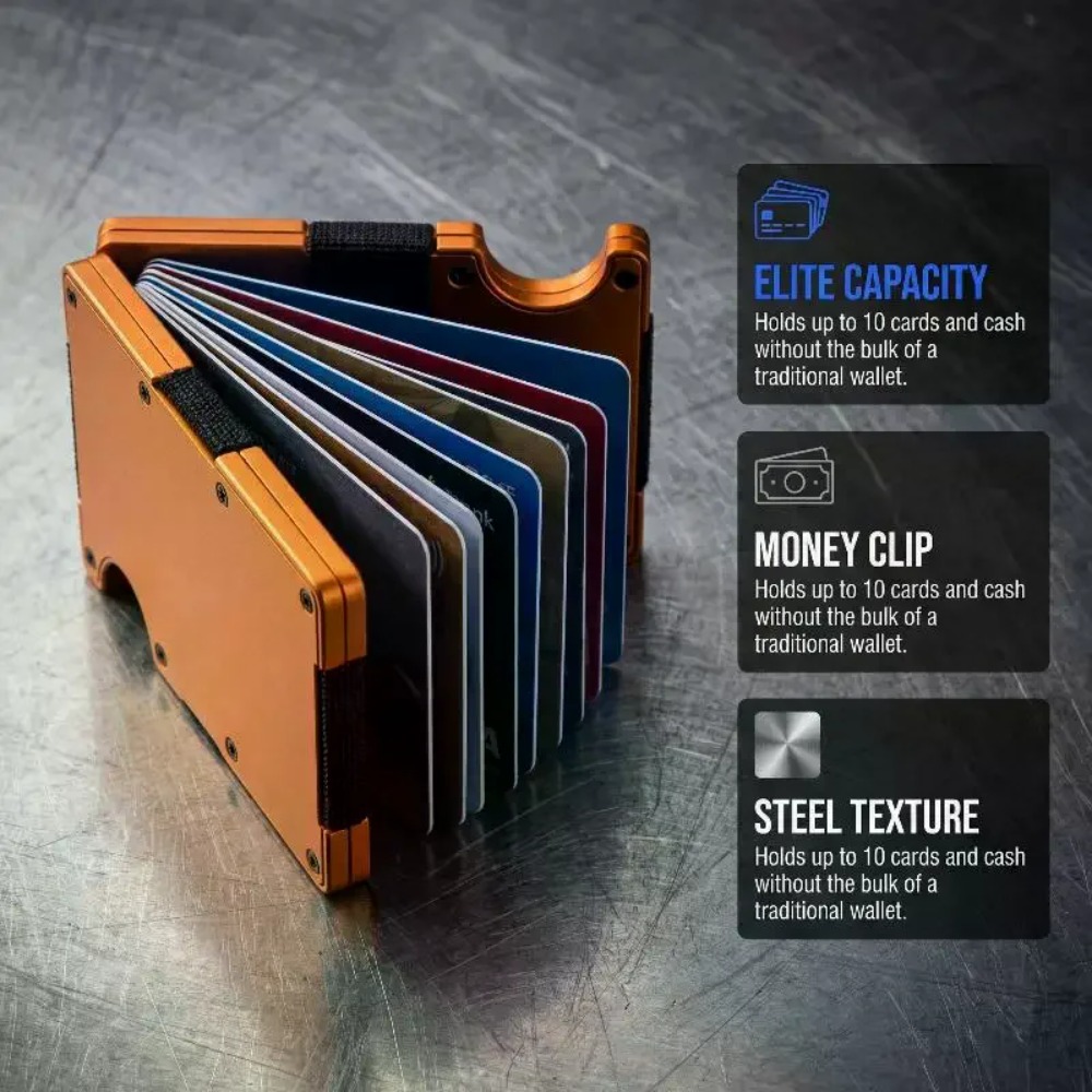 Aluminum Alloy Rfid Blocking C - Card Holder Slim Case recension och pris