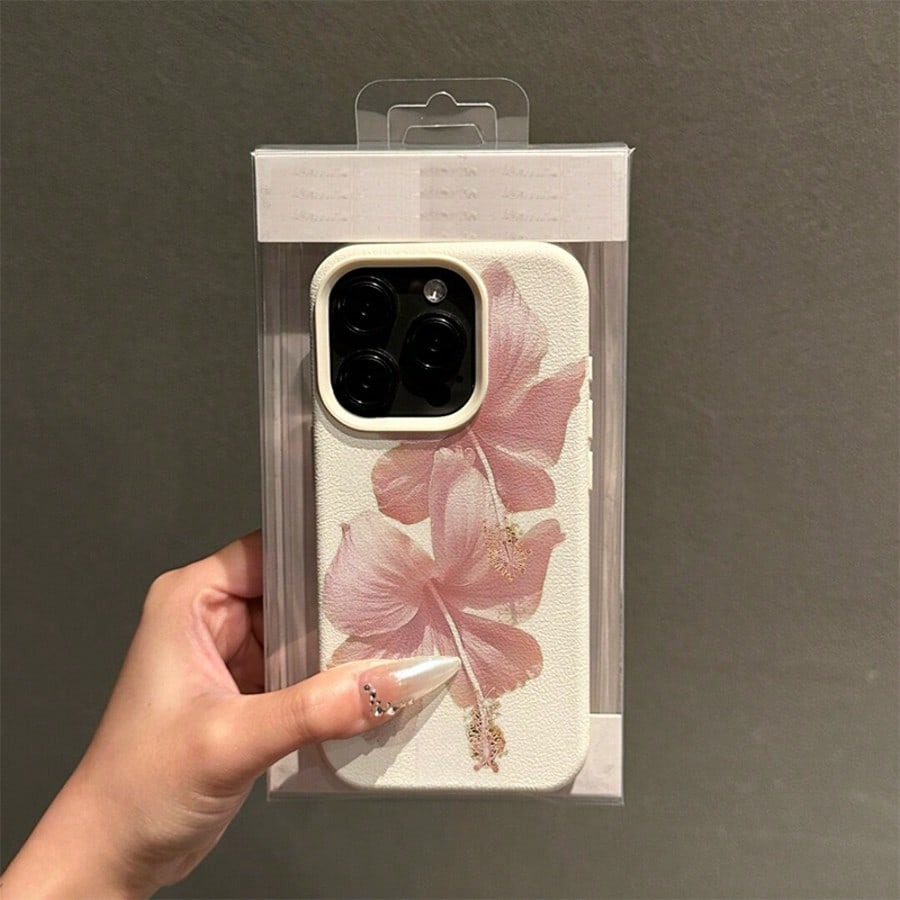 Pink Hibiscus Elegant High Aes - Phone Cases Drop Proof recension och pris