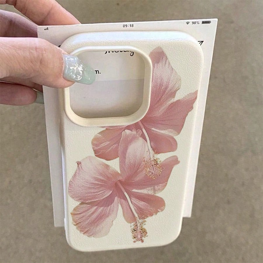 Pink Hibiscus Elegant High Aes - Phone Cases Drop Proof recension och pris