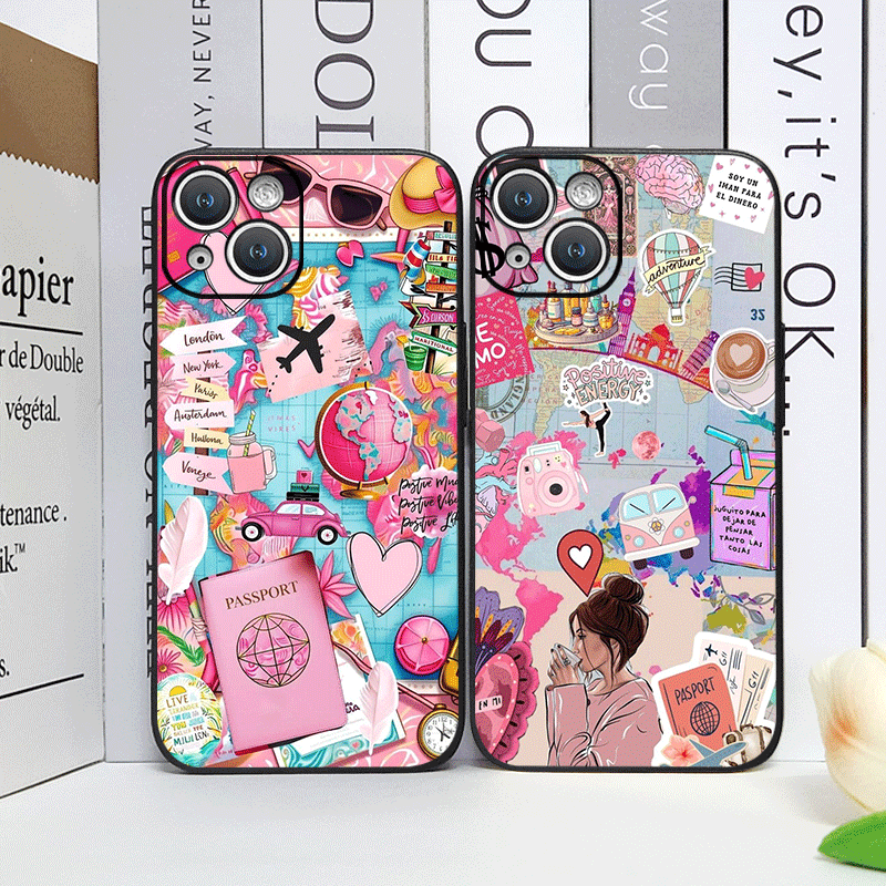 Travel Plane Printed Phone Cas - Phone Cases Drop Proof recension och pris