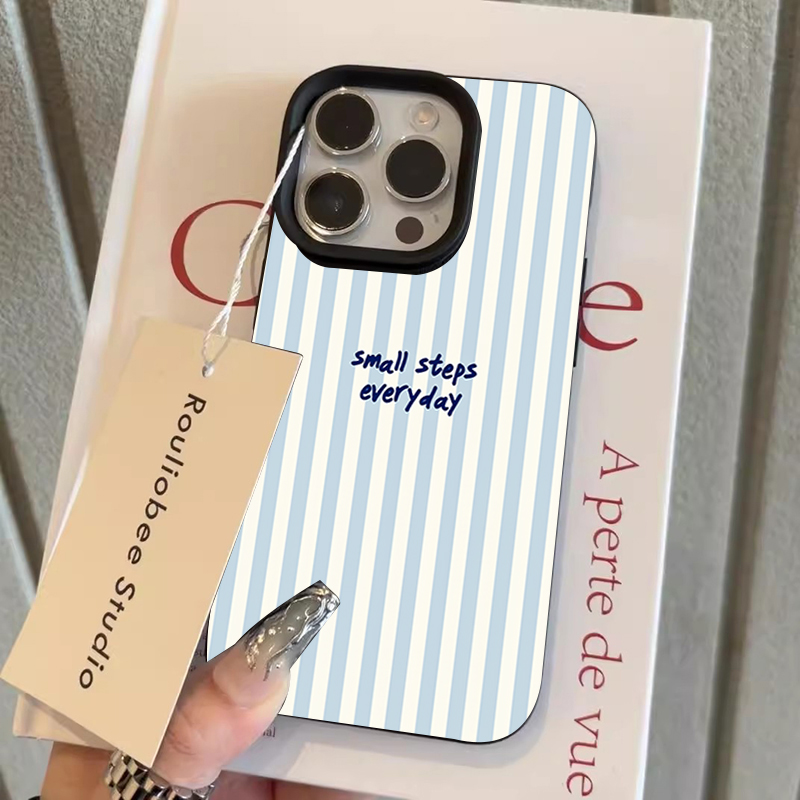 Blue English Blue White Stripe - Phone Cases Blue recension och pris